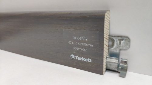 Плинтус шпонированный Tarkett Дуб серый 16х60 мм