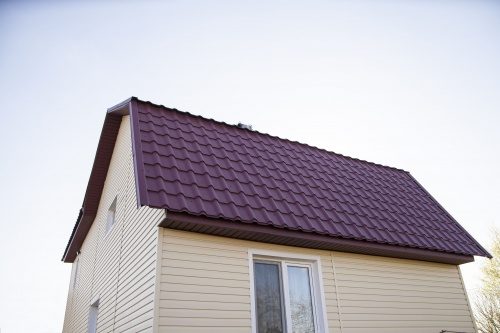 Металлочерепица Grandline Камея 0.5 Rooftop Бархат RAL 9005 черный