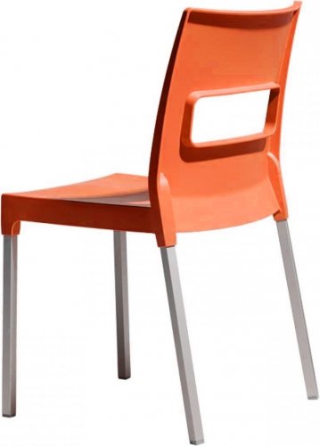 Стул пластиковый Maxi Diva оранжевый