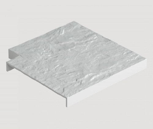 Угловая накладка для бордюра Docke Белый