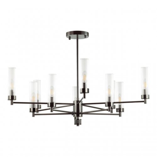 Люстра потолочная Lumion Kamilla 5275/10C 10*40W черный хром