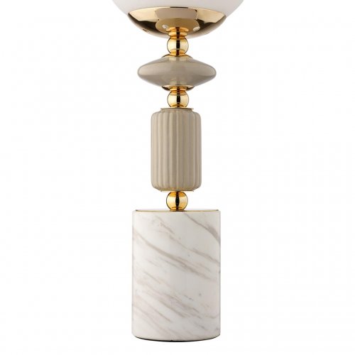 Настольная лампа Lumion Vivien цвет французское золото, серый, белый арт. 6580/1T  1*40W E14