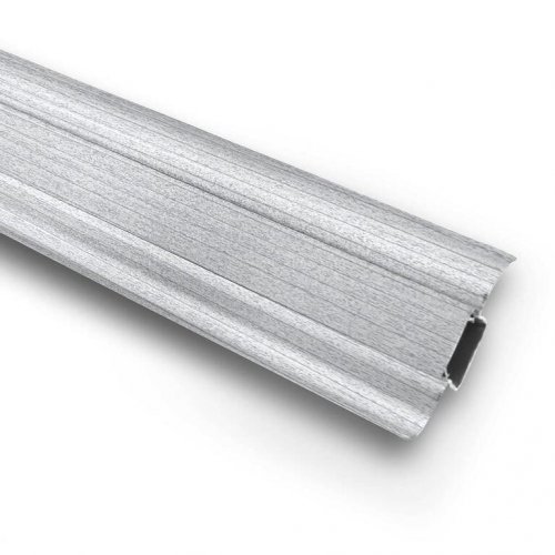 Плинтус ПВХ Идеал Классик 253 Ясень серый 55x22