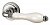 Ручка раздельная Armadillo (Армадилло) Silvia CL 1 Silver-925/LWP-109 Серебро 925/беж фарфор