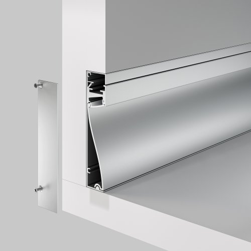 Алюминиевый профиль плинтус с подсветкой 80x18 Led Strip