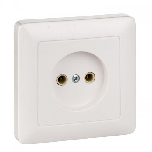 Розетка 1-м СП Хит 10А IP20 без заземл. бел. SchE RS10-132-B