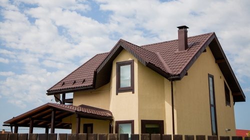 Металлочерепица Grandline Классик 0.5 Rooftop Бархат RR 32 темно-коричневый