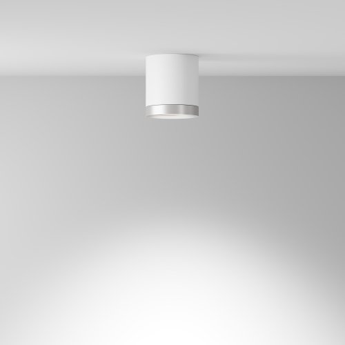 Потолочный светильник Technical Hoop C086CM-GX53-MRD-WS 15W белый с серебром
