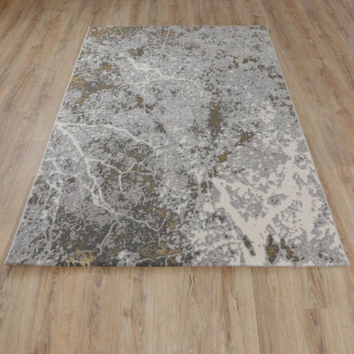 Турецкий ковер Almira GR734 Grey/Gold 2,3x1,6 м прямоугольный