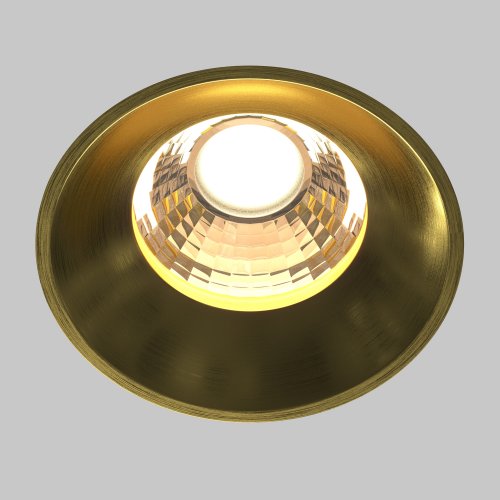 Встраиваемый светильник Technical Round DL058-12W3K-TRS-BS 12W латунь