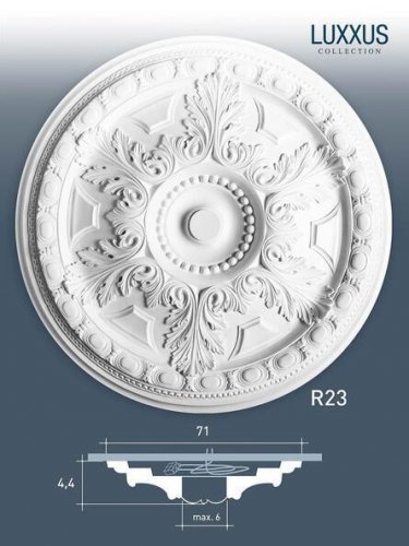 Розетка потолочная Orac decor R23