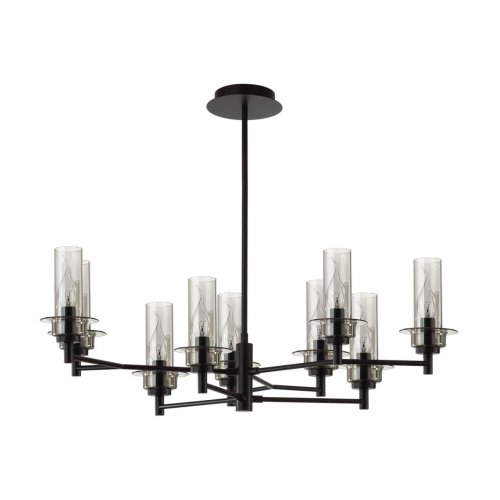 Люстра потолочная Lumion Madonna цвет черный, дымчатый арт. 6555/9C  9*40W E14