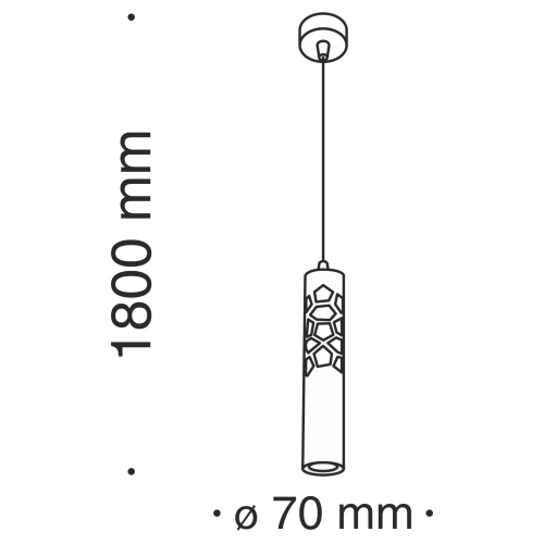 Подвесной светильник Technical Efir P037PL-L11W4K 11W белый