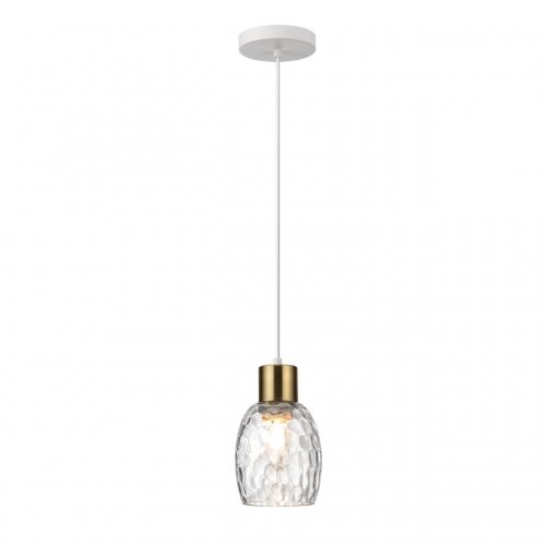Подвес Lumion Ice цвет белый, золотой, прозрачный арт. 6583/1A  1*40W E27