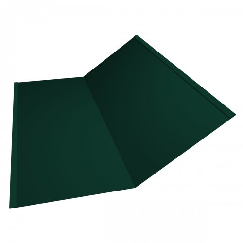 Планка ендовы нижней 300х300 0.5 Satin с пленкой RAL 6005 зеленый мох (2м)
