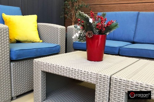 Комплект мебели Rattan Premium 5 серый