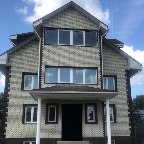 Фасадная панель Альта-Профиль Кирпич Клинкерный Белый 1217х444 мм