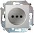 Механизм розетки 1-м СП Simon15 16А IP20 без заземл. бел. Simon 1591431-030