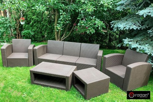 Комплект мебели Rattan Premium 5 серый