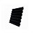 Профнастил Grandline С21R Rooftop бархат RAL 9005 чёрный