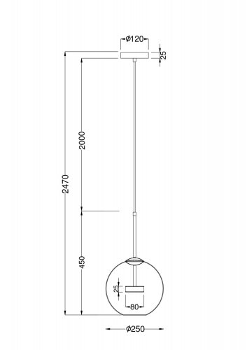 Подвесной светильник Maytoni Cometa MOD055PL-L12G3K