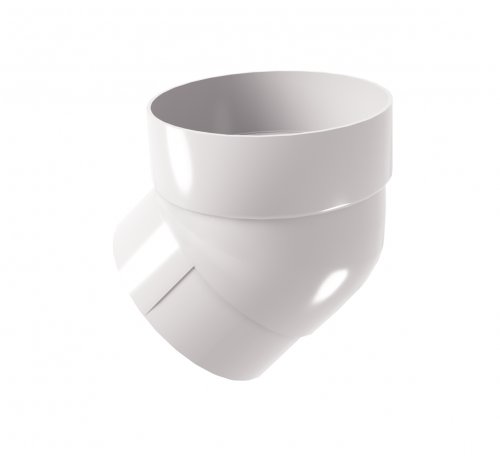 Колено трубы 45 град. ПВХ Grand Line белое RAL 9003