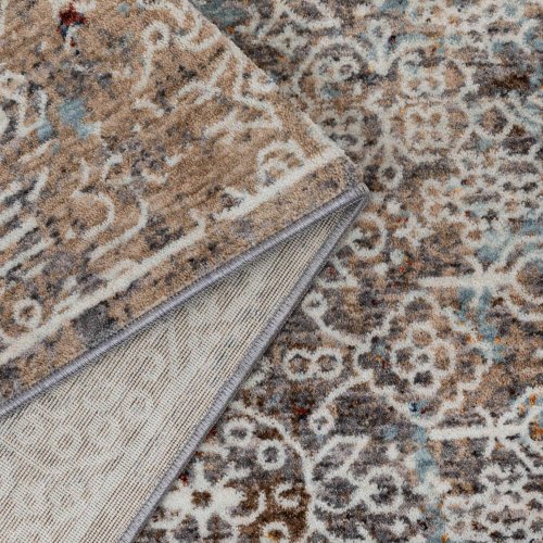 Турецкий ковер Glory 7622A Cream/Grey 1,5x0,8 м прямоугольный