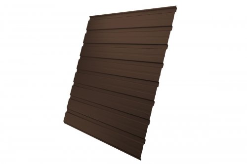 Профнастил Grandline С10В Полиэстер-Double RAL 8017 коричневый