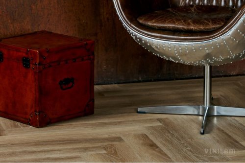 Виниловый ламинат Vinilam Parquet Herringbone Классический Паркет