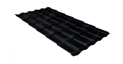 Металлочерепица Grandline Кредо 0.5 Satin RAL 9005 черный
