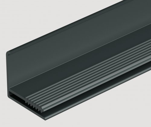 Фасадный L-профиль Docke 35 мм (Stein, Fels, Stern, Klinker, Slate) Графитовый