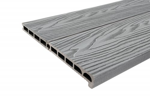 Ступень узкая (полуступень) Classic без обработки, 4000х170х25мм, цвет серый