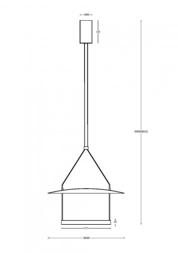 Подвесной светильник Maytoni Ambience MOD280PL-L30B3K 30W черный