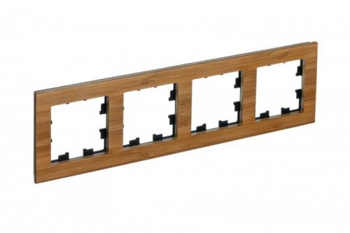 Рамка 4-м ATLASDESIGN NATURE дерево бамбук SchE ATN353204