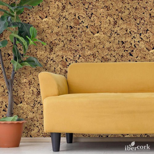 Пробковое настенное покрытие IberCork 600х300 мм/1,98 м2 Лерида Негро