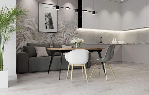 Виниловая плитка ПВХ Stone Floor SPC Дуб Зимний вечер 91799-7 MP