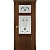 Межкомнатная дверь La Porte серия Classic модель 300.6 красное дерево с витражом Корсо