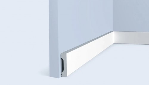 Плинтус дюрополимерный под покраску Hiwood W40V1 прямой 2000x40x10