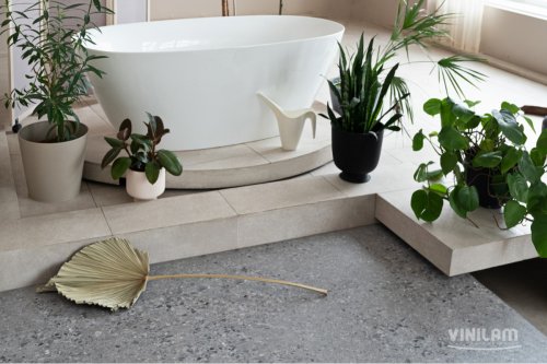 Виниловый ламинат Vinilam Ceramo Stone Терраццо 71613