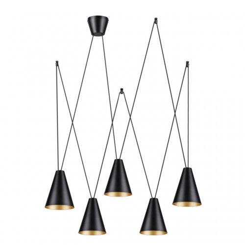 Светильник подвесной Lumion Brooks 5226/5 5*40W черный, матовое золото
