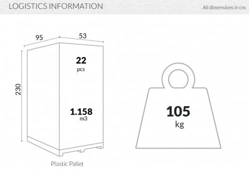 Стул пластиковый Snow белый