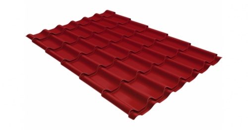 Металлочерепица Grandline Классик 0.5 Satin RAL 3003 рубиново-красный