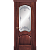 Межкомнатная дверь La Porte серия Classic модель 300.5 красное дерево контур с заливкой Сиена
