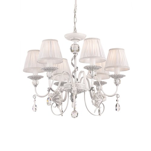 Люстра Maytoni Elina ARM222-06-N 40W белый с серебром