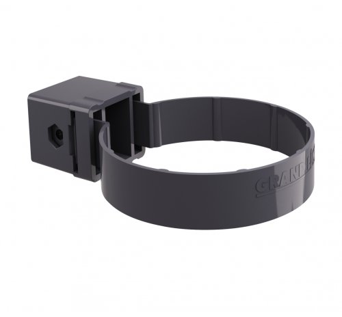 Хомут трубы Kliker ПВХ Grand Line Premium графит инд.упак. RAL 7024
