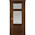 Межкомнатная дверь La Porte серия Classic модель 300.6 красное дерево со стеклом Дафна