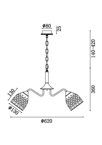Люстра Freya Nendo FR5138PL-05W 60W белый