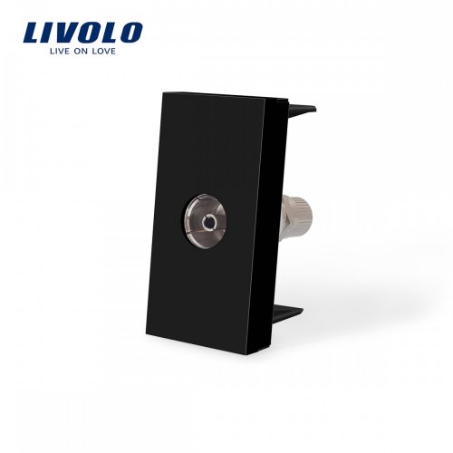 Модуль розетки телевизионной Livolo черный VL-C7-1V-12