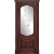 Межкомнатная дверь La Porte серия Classic модель 300.4 красное дерево со стеклом Вьюн