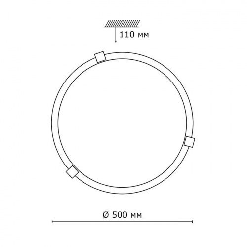 Настенно-потолочный светильник Sonex Duna 353 хром E27 300 Вт